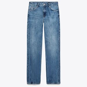 NWT High Rise Straight Leg Ankle Cropped Jeans Blue Size USA 2